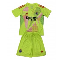 Real Madrid Bramkarskie Koszulka Trzecia dzieci 2024-25 Krótki Rękaw (+ krótkie spodenki)